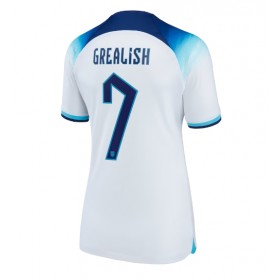 Damen Fußballbekleidung England Jack Grealish #7 Heimtrikot WM 2022 Kurzarm